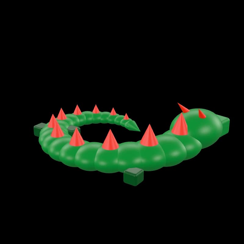 Dragón flexible articulado